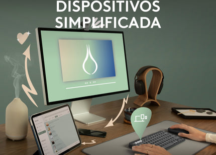 EAN 5099206111127 - Logitech 920-011827 teclado Universal RF Wireless + Bluetooth QWERTY Español Grafito imagen 8