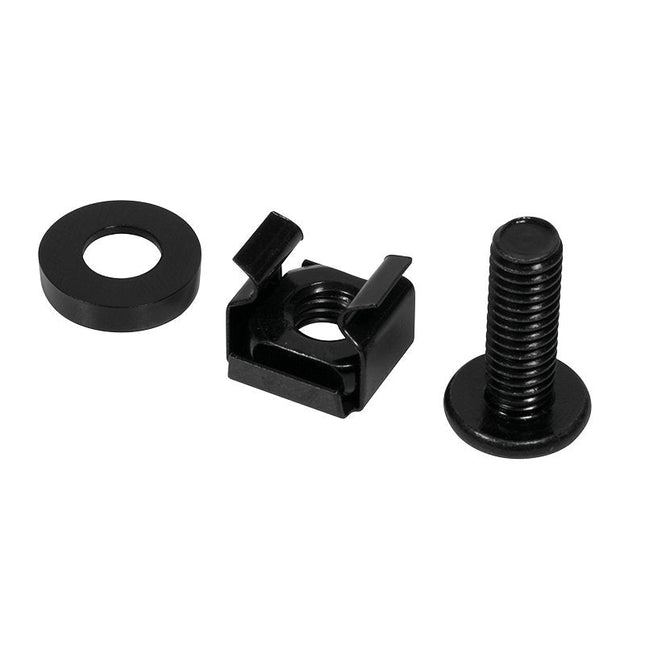 Logilink Ac116 Kit De Tornillos + Tuercas  M6, Negro, 50 Und