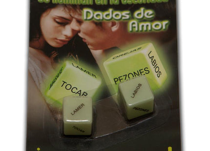 Pareja De Dados Fosforescente