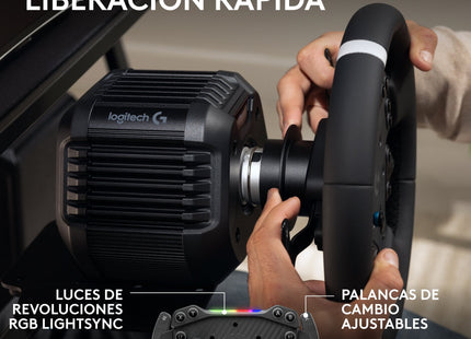 Logitech G Rs50 System Volante Cableado Negro Para Pc Sony Playstation 4 Sony Playstation 5