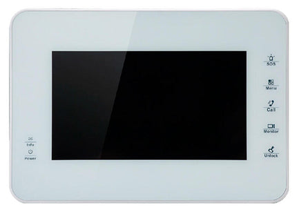 Dahua Vth1560bw Monitor Interior 7" De Superficie Para Videoportero Ip Sd 4gb 8e Alarma Blanco