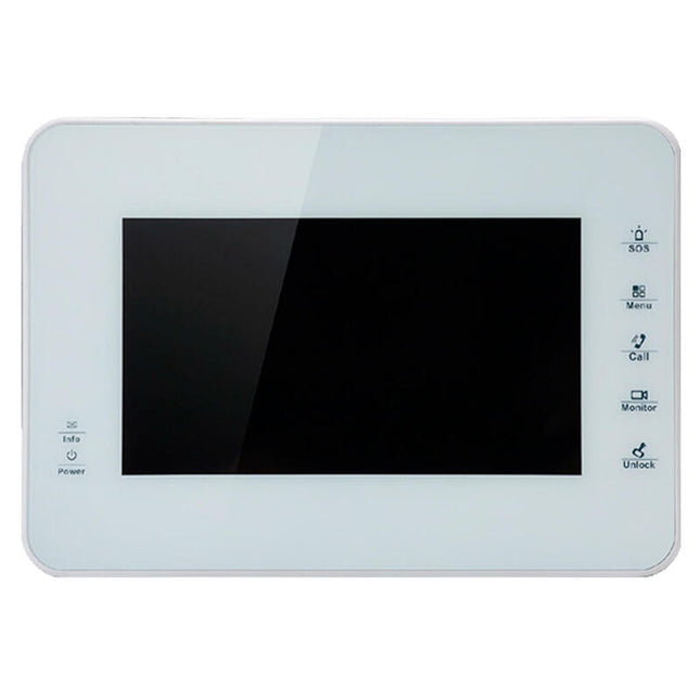 Dahua Vth1560bw Monitor Interior 7" De Superficie Para Videoportero Ip Sd 4gb 8e Alarma Blanco