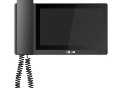 Dahua Vth5421e-H Monitor Interior 7" De Superficie Para Videoportero Ip Pantalla Táctil Poe Sd 6e 1s Alarma Negro