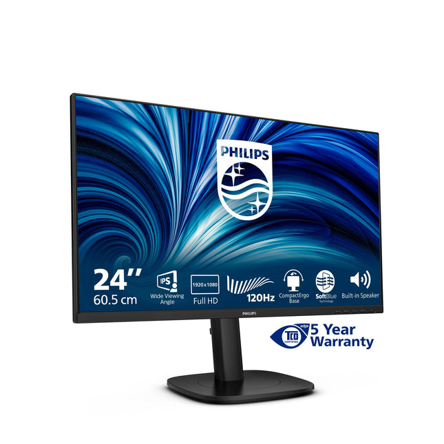 Philips 23.8" 1920x1080 120hz Ips Flat H A 150 Mm Tuv Eyesafe Certified Usb Hub Speakers Dp Hdmi 300cd M2 Tco 10