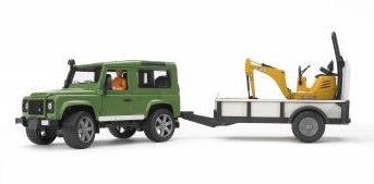 Bruder Land Rover Defender Con Remolque 02593