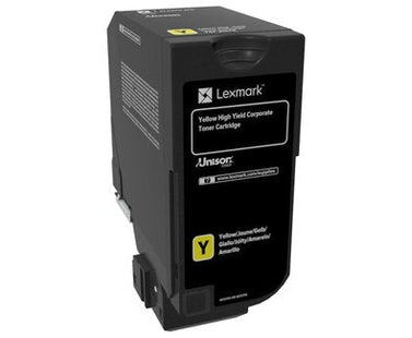 EAN 0734646608770 - Lexmark 74C2HYE cartucho de tóner 1 pieza(s) Original Amarillo imagen 1