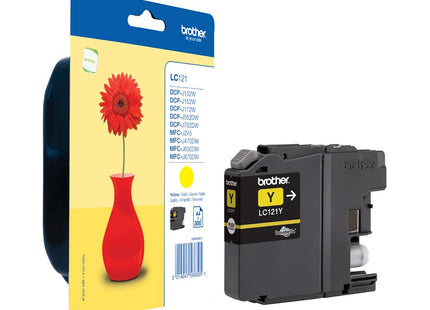 Cartucho De Tinta Original Brother Lc-121ybp Amarillo