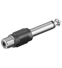 Adaptador Goobay Jack De 6,35 Mm -> Conector Rca 11118