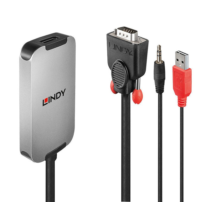 Convertidor Lindy Vga A Displayport 1.2