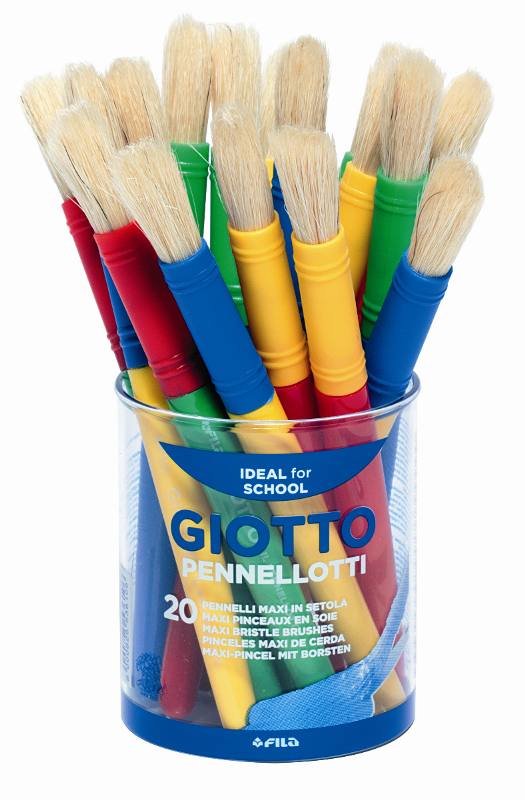 Giotto Pincel Maxi Colores Bote -20u-