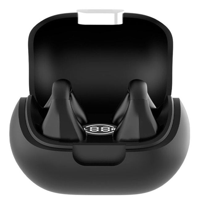 Cool Auriculares Stereo Bluetooth Earbuds Clip Negro