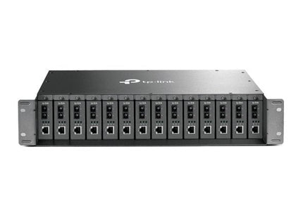 Chasis Tp-Link Bastidor Para 14 Slots No Gestion Para Rack De 19 Soporta Fuente Redundante