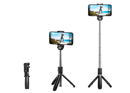 Palo Selfie Natec Alvito Bt 4.0 Inalambrico Tripode Negro