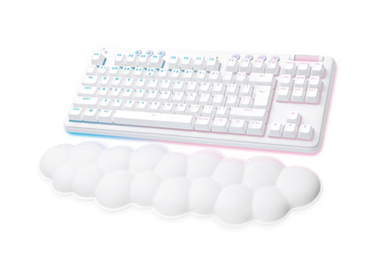 Teclado Ingles Logitech G G715 Rf Wireless + Bluetooth Qwerty Ee.Uu. Blanco