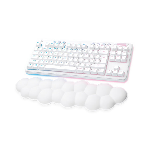 Teclado Ingles Logitech G G715 Rf Wireless + Bluetooth Qwerty Ee.Uu. Blanco