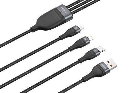 Cable Usb Baseus Serie Flash 3 En 1 Usb-C / Micro Usb