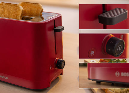 Tostadora Bosch Home Tat3m124  Rojo