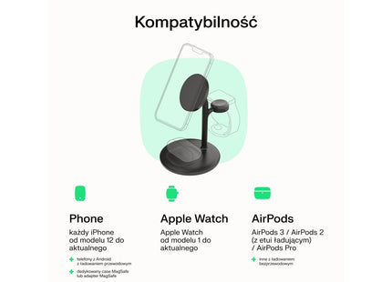 EAN 5904326375772 - Green Cell MSST-GC-3IN1-B cargador de dispositivo móvil Auriculares, Auriculares, Smartphone, Reloj intel imagen 6