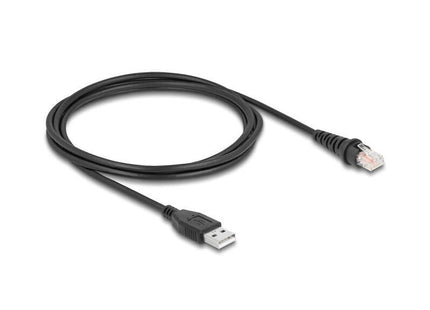 Delock 90611 Cable De Escáner De Código De Barras Rj50 A Usb 2.0 Tipo-A 2  M