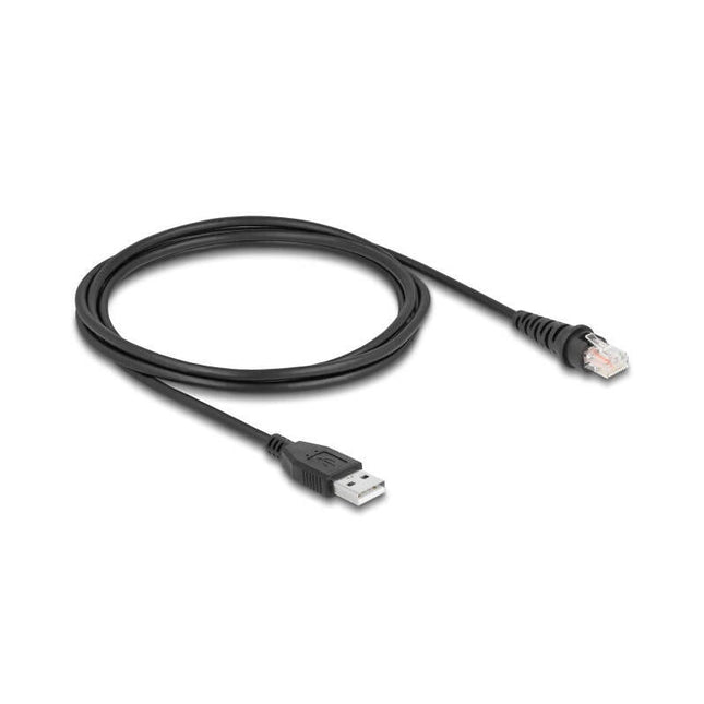Delock 90611 Cable De Escáner De Código De Barras Rj50 A Usb 2.0 Tipo-A 2  M