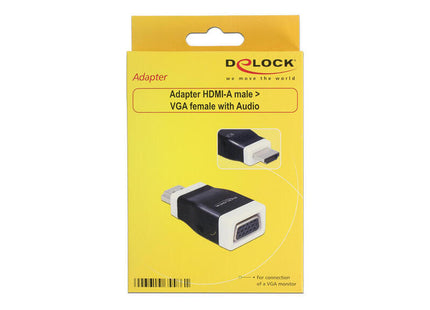 Delock Adaptador Hdmi-A Male > Vga Female With Audio