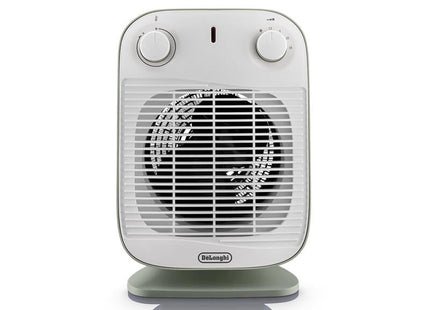 Delonghi Hfs50b20.Gr Interior Verde, Blanco 2000 W Ventilador Eléctrico, Termoventiladores Verde, Ventilador Eléctrico, Ip21, Interior, Escritorio, Piso, Mesa, Verde, Blanco, Giratorio