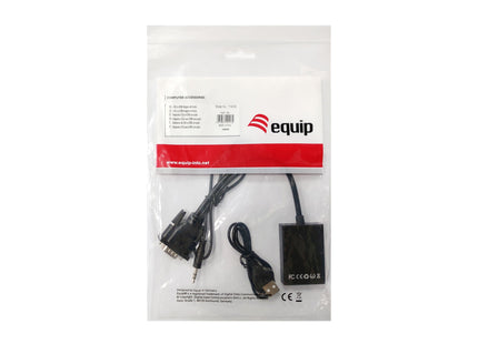 Equip Adaptador Vga Macho A Hdmi Hembra Con Audio Jack 3.5 119038