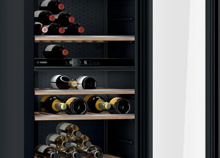 Vinoteca Bosch Hogar Serie Kwk36abga  6, Negra, 2 Zonas De Temperatura Kwk36abga