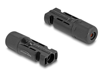 Delock Conectores Solares Dl4 Para Cables Para Prensar, Macho Y Hembra, Negro 2 Uds