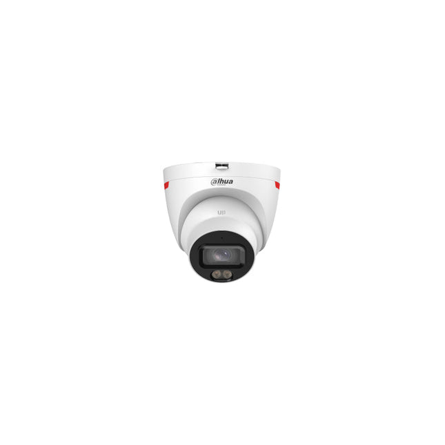 (Dh-Ipc-Hdw2449tp-S-Led-0280b-Pro) Dahua Camara Ip Wizcolor Turret Wizsense Serie 2 4mp Con Inteligencia Artificial Soporta Microsd 256gb, 12 Vdc/Poe, 1967, Smd Plus, Wdr 120db, Optica Fija  2.8mm