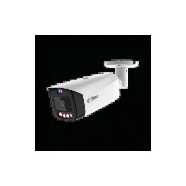 (Dh-Ipc-Hfw3449t1p-As-Pv-0280b-Pro) Dahua Camara Ip Wizcolor Bullet Wizsense Serie 3 4mp Con Inteligencia Artificial, Soporta Microsd 256gb Tioc Pro Alarma In/Out, Acupick, Smd 4.0, 12 Vdc/Poe, Ip67, 2.8mm