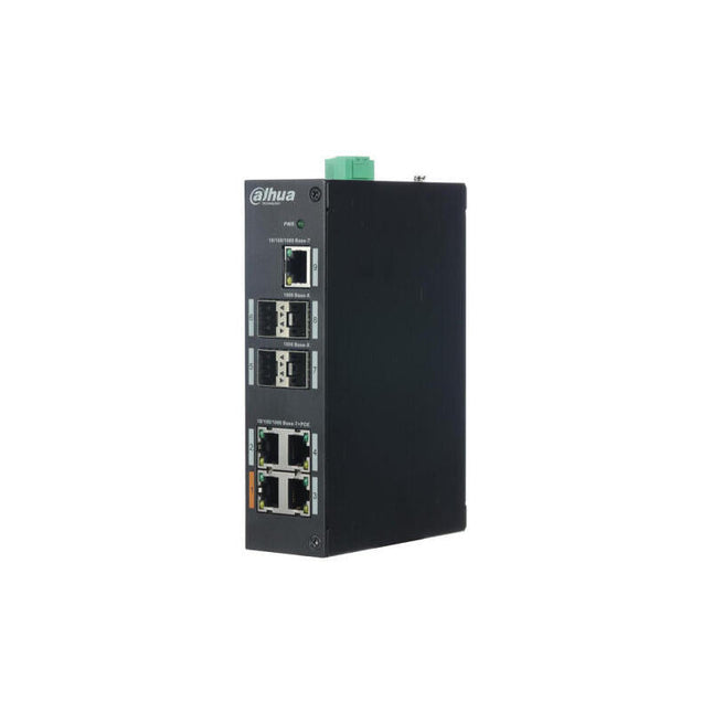 (Dh-Pfs3409-4gt-V2) Switch Poe 4 Puertos 10/100/1000 +1 Uplink Gigabit +4sfp 96w 802.3at Layer 2