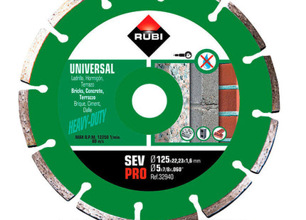 Disco De Diamante Sev Ø125mm Pro R32940 Rubi