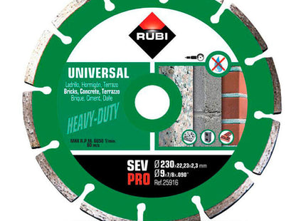 Disco Diamante Sev Ø230mm Pro 25916 Rubi
