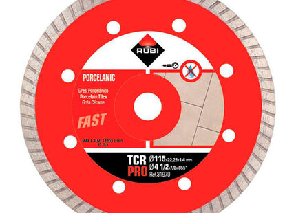 Disco Diamante Tcr 115mm Pro 31970 Rubi