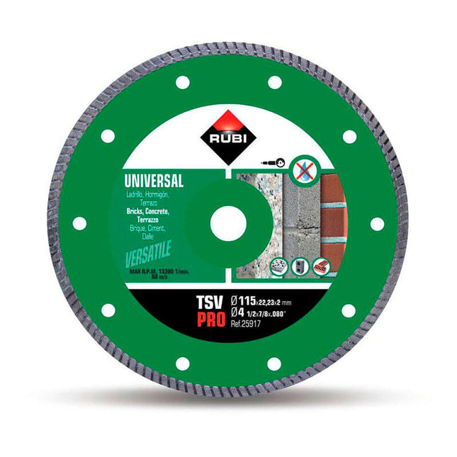 Disco Diamante Tsv Ø115mm Pro 25917 Rubi