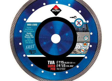 Disco Diamante Tva Ø115mm Superpro 31932 Rubi