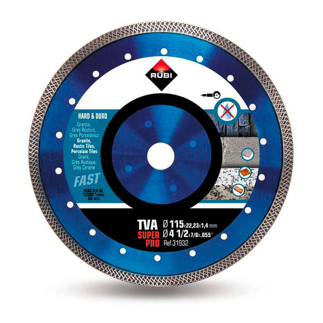 Disco Diamante Tva Ø115mm Superpro 31932 Rubi