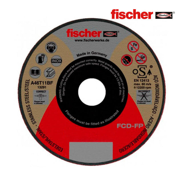Disco Fcd-Fp Ø115x1x22,23 Plus, Corte De Metales 531709 Fischer