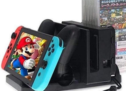 Dobe Tns-895 Soporte Carga Mandos Nintendo Switch Negro  Base De Carga