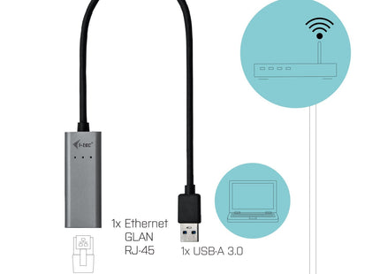 EAN 8595611701863 - i-tec Metal U3METALGLAN adaptador y tarjeta de red 1000 Mbit/s imagen 4