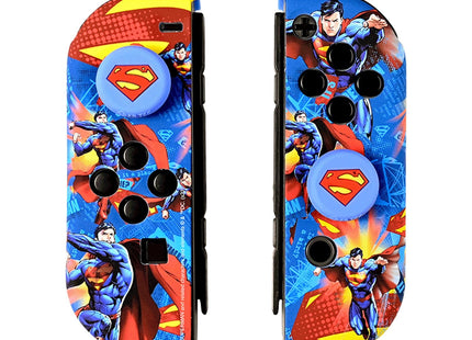 Fr-Tec Carcasas Duras Protectoras Para Joycons De Superman Para Nintendo Switch - Grips Con Relieve Del Logo De