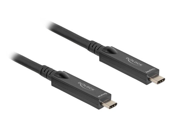 Cable Delock 84258 Usb Usb 3.2 Gen 2 (3.1 Gen 2) 15 M Usb C Negro