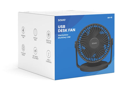 EAN 5901986048589 - Savio AD-01 ventilador Negro imagen 5