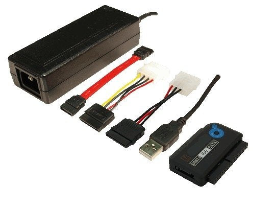 Logilink Adaptador Usb 2.0 A Ide Y Sata Con Alimentacion Negro Au0006c
