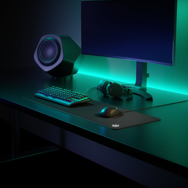 Alfombrilla Steelseries Edge -Xl (63824) Steelseries Qck Edge Xl, Negro, Monótono, Tela, Alfombrilla De Ratón Para Juegos