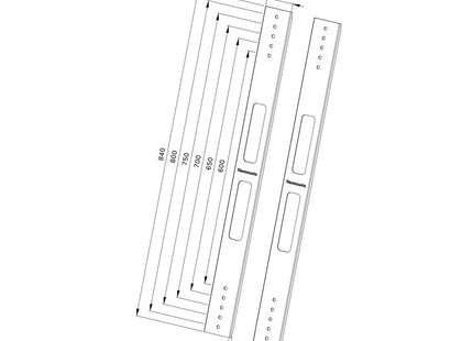 Neomounts By Newstar Kit De Extensión Vesa 500-800 Max, 75kg Negro Neomounts