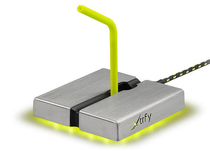 Cherry Xtrfy Zub B1 Raton Bungee Plata Amarillo Hub De Interfaz Usb 2.0