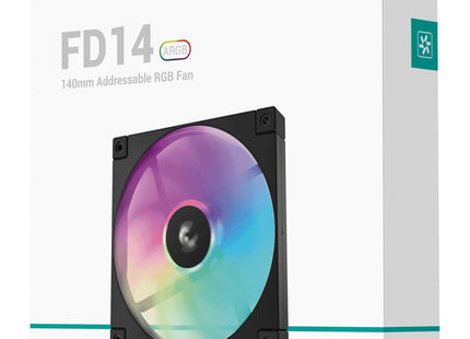 Ventilador Pc Deepcool Fd14 Argb 140x140x25 140 Mm R-Fd14-Bkapn1-G