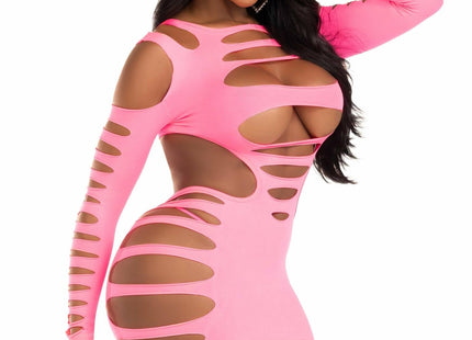 Leg Avenue - Vestido Aberturas Fucsia